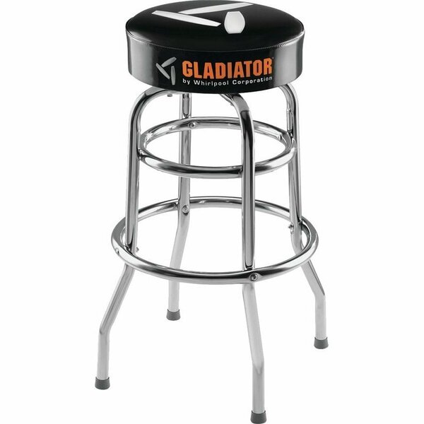 Whirlpool Gladiator Gaac30Stjb Workbench Stool, 15 In Oaw, 30 In Oah, 300 Lb Capacity, Black GAAC30STPB